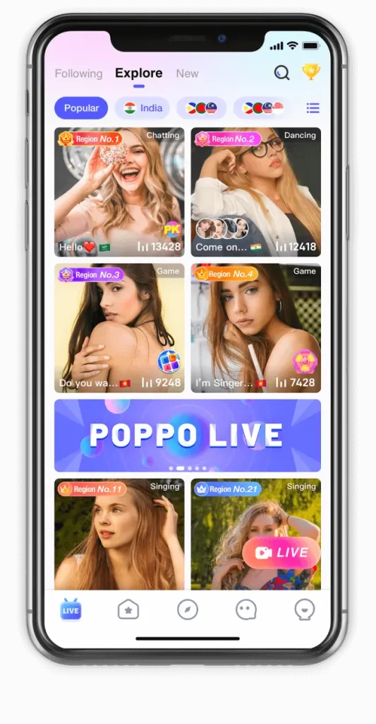 Poppo Live App Agency